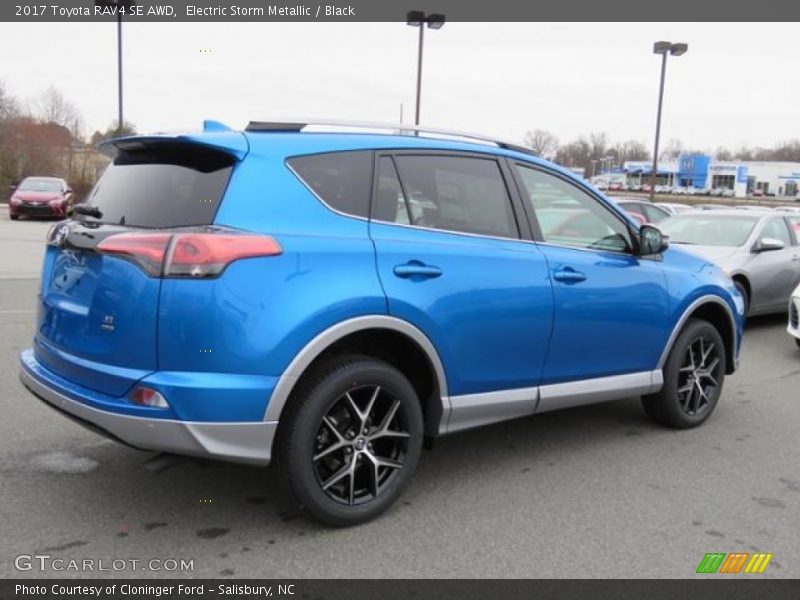 Electric Storm Metallic / Black 2017 Toyota RAV4 SE AWD