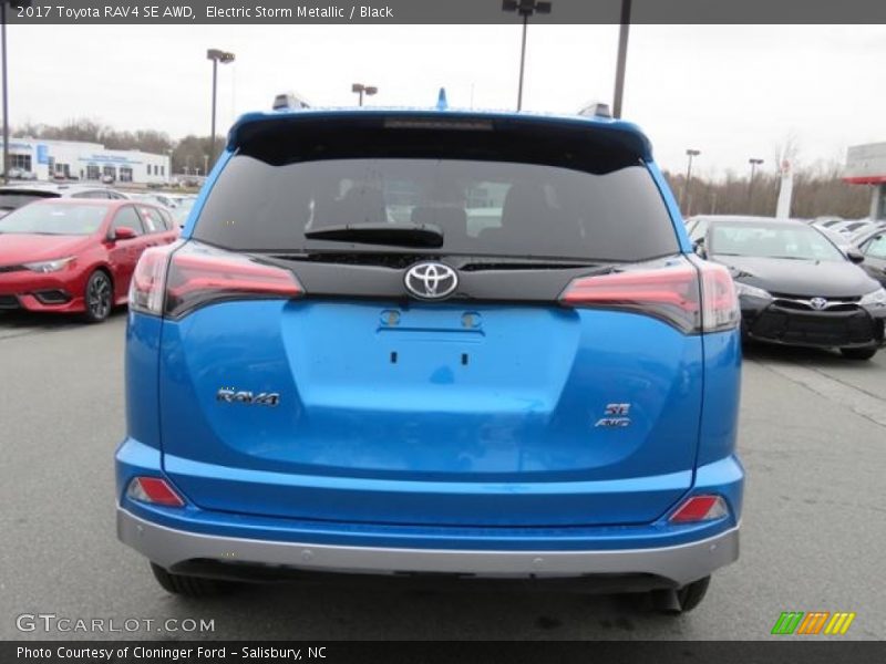 Electric Storm Metallic / Black 2017 Toyota RAV4 SE AWD