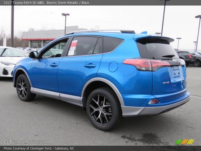 Electric Storm Metallic / Black 2017 Toyota RAV4 SE AWD