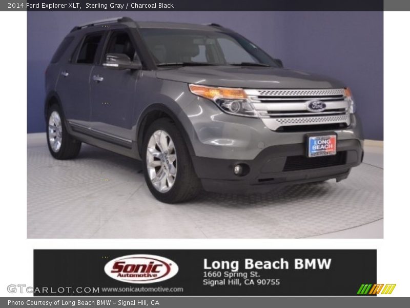 Sterling Gray / Charcoal Black 2014 Ford Explorer XLT