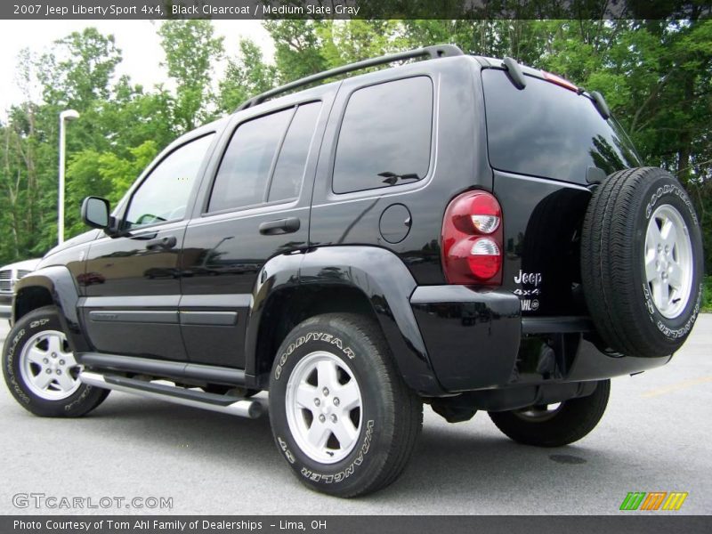 Black Clearcoat / Medium Slate Gray 2007 Jeep Liberty Sport 4x4