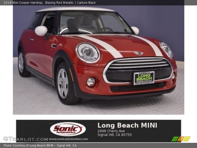 Blazing Red Metallic / Carbon Black 2014 Mini Cooper Hardtop