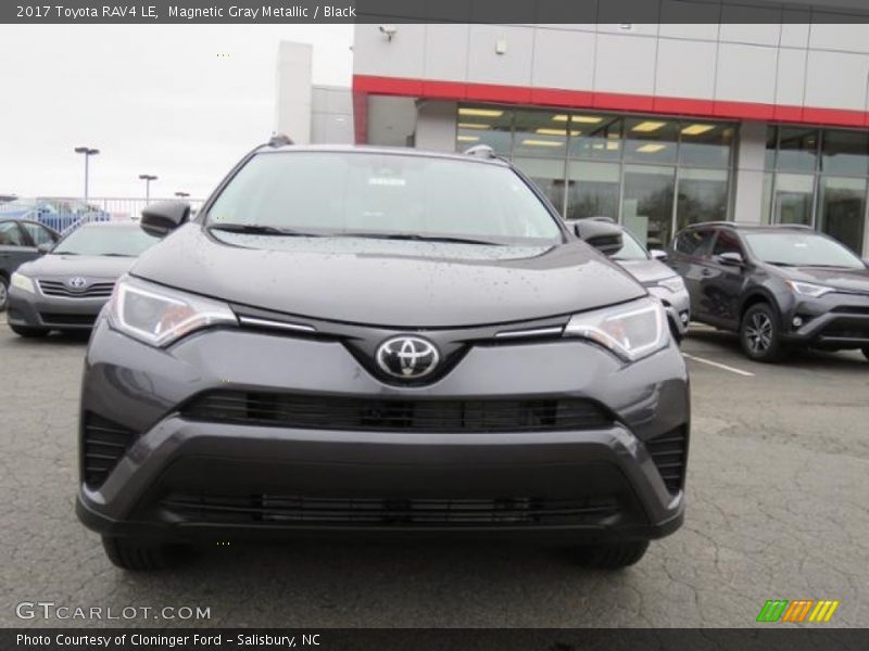 Magnetic Gray Metallic / Black 2017 Toyota RAV4 LE