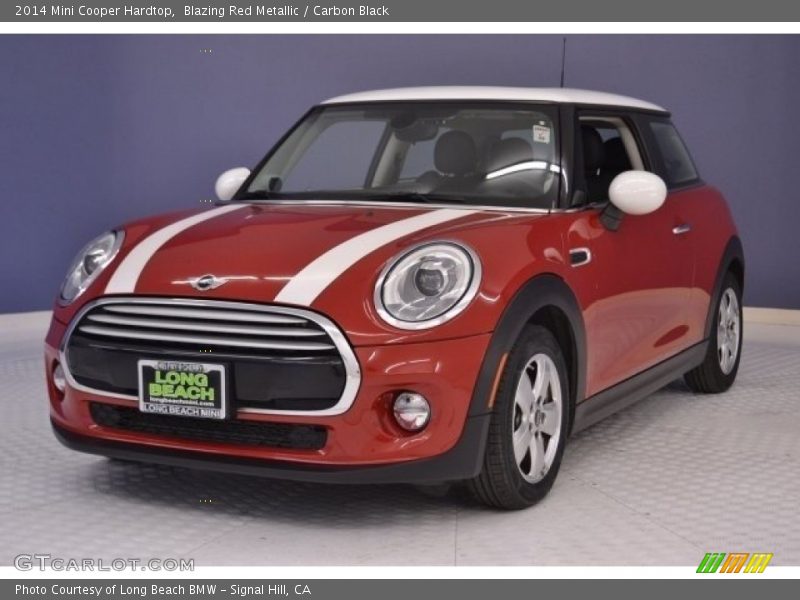 Blazing Red Metallic / Carbon Black 2014 Mini Cooper Hardtop