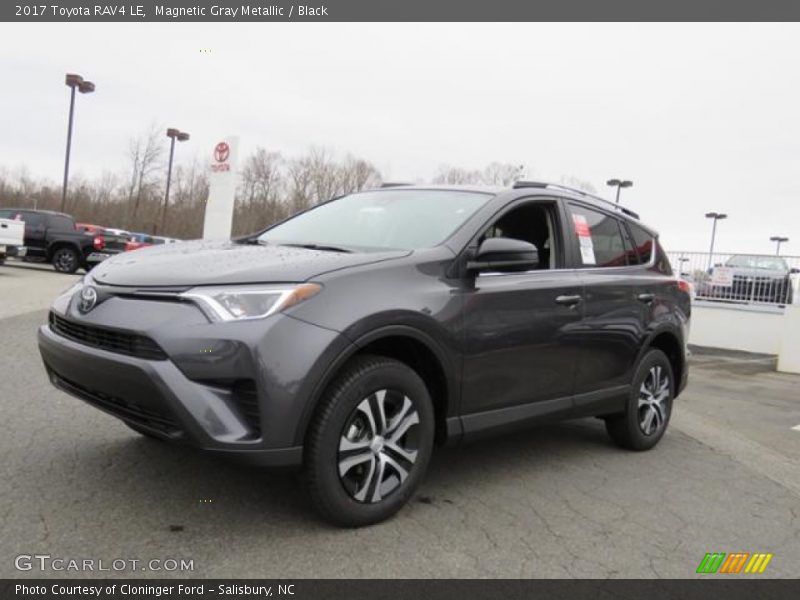 Magnetic Gray Metallic / Black 2017 Toyota RAV4 LE