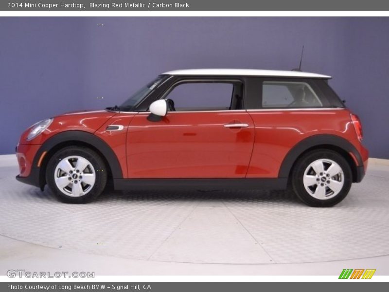 Blazing Red Metallic / Carbon Black 2014 Mini Cooper Hardtop