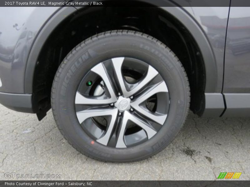 Magnetic Gray Metallic / Black 2017 Toyota RAV4 LE