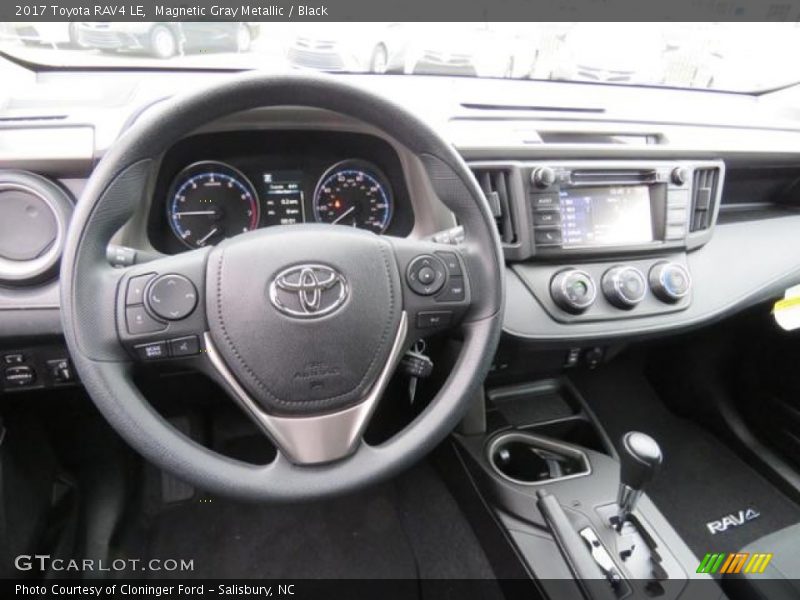 Magnetic Gray Metallic / Black 2017 Toyota RAV4 LE