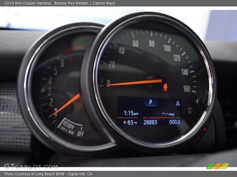 Blazing Red Metallic / Carbon Black 2014 Mini Cooper Hardtop