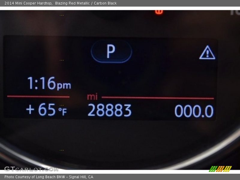 Blazing Red Metallic / Carbon Black 2014 Mini Cooper Hardtop