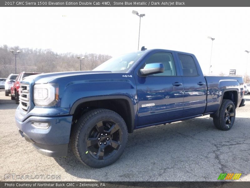 Stone Blue Metallic / Dark Ash/Jet Black 2017 GMC Sierra 1500 Elevation Edition Double Cab 4WD