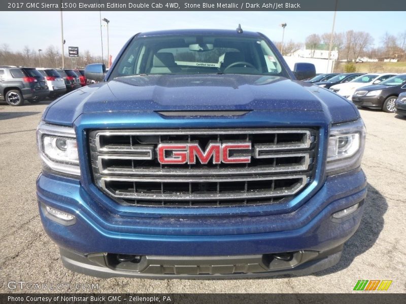 Stone Blue Metallic / Dark Ash/Jet Black 2017 GMC Sierra 1500 Elevation Edition Double Cab 4WD