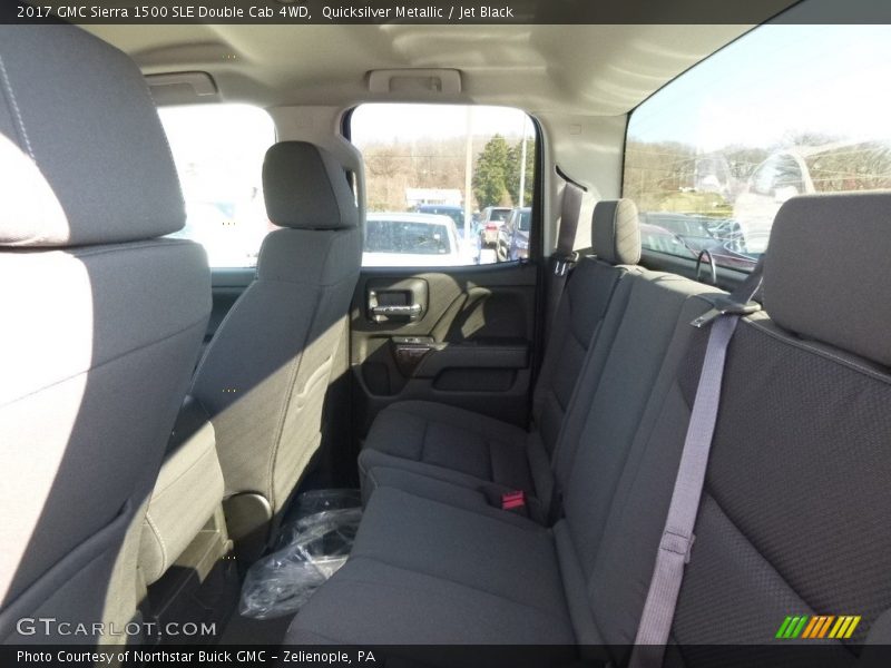 Quicksilver Metallic / Jet Black 2017 GMC Sierra 1500 SLE Double Cab 4WD