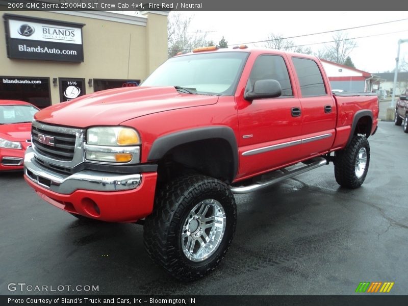 Fire Red / Neutral 2005 GMC Sierra 2500HD SLT Crew Cab 4x4