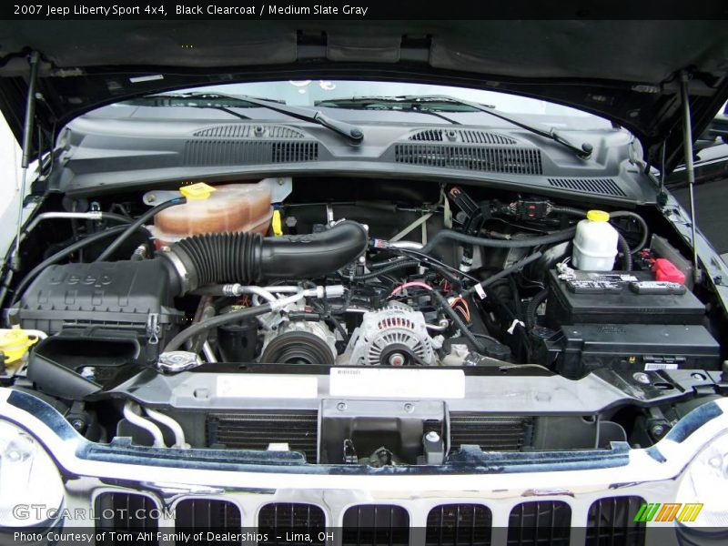 Black Clearcoat / Medium Slate Gray 2007 Jeep Liberty Sport 4x4