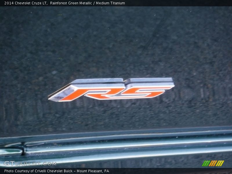 Rainforest Green Metallic / Medium Titanium 2014 Chevrolet Cruze LT
