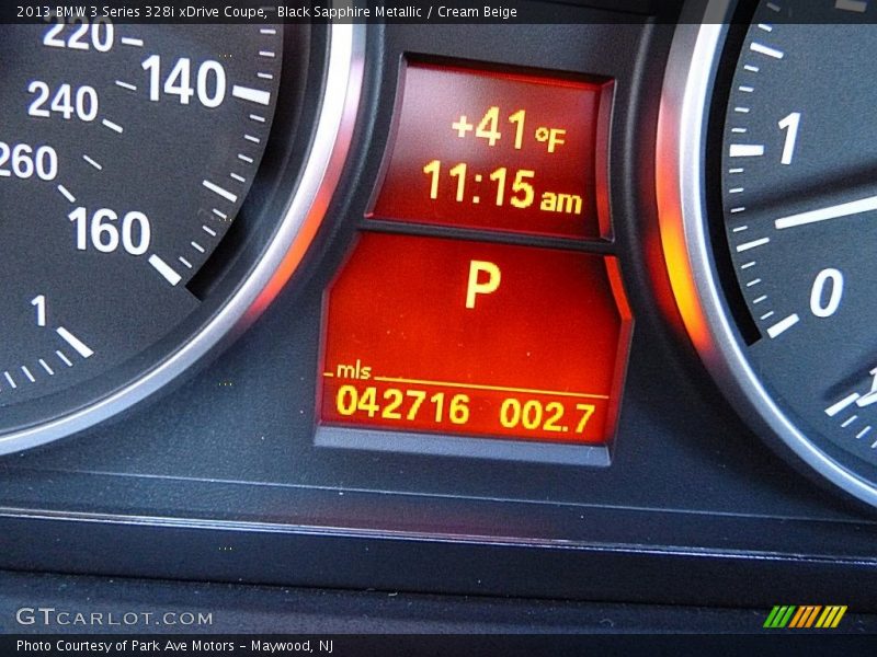 Black Sapphire Metallic / Cream Beige 2013 BMW 3 Series 328i xDrive Coupe