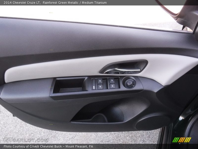 Rainforest Green Metallic / Medium Titanium 2014 Chevrolet Cruze LT