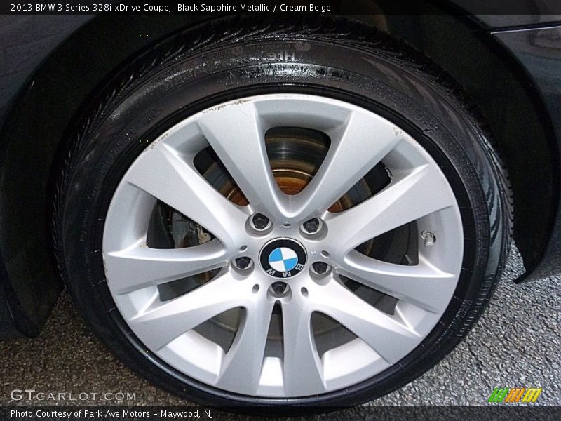 Black Sapphire Metallic / Cream Beige 2013 BMW 3 Series 328i xDrive Coupe