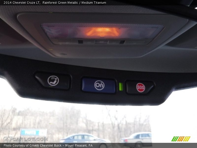 Rainforest Green Metallic / Medium Titanium 2014 Chevrolet Cruze LT