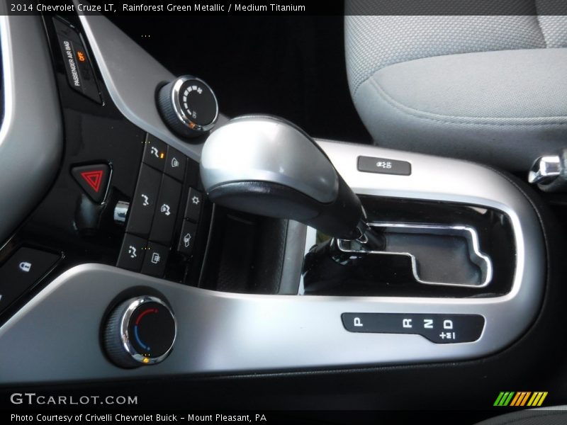 Rainforest Green Metallic / Medium Titanium 2014 Chevrolet Cruze LT