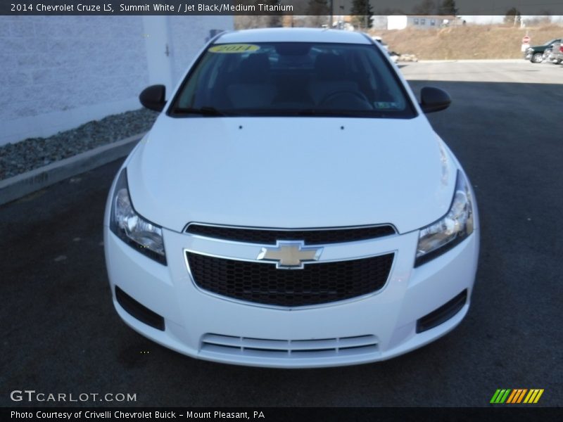 Summit White / Jet Black/Medium Titanium 2014 Chevrolet Cruze LS