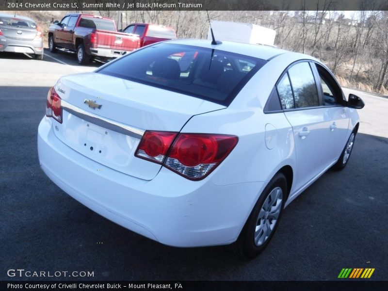 Summit White / Jet Black/Medium Titanium 2014 Chevrolet Cruze LS