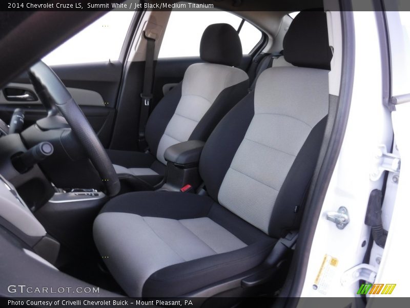 Summit White / Jet Black/Medium Titanium 2014 Chevrolet Cruze LS