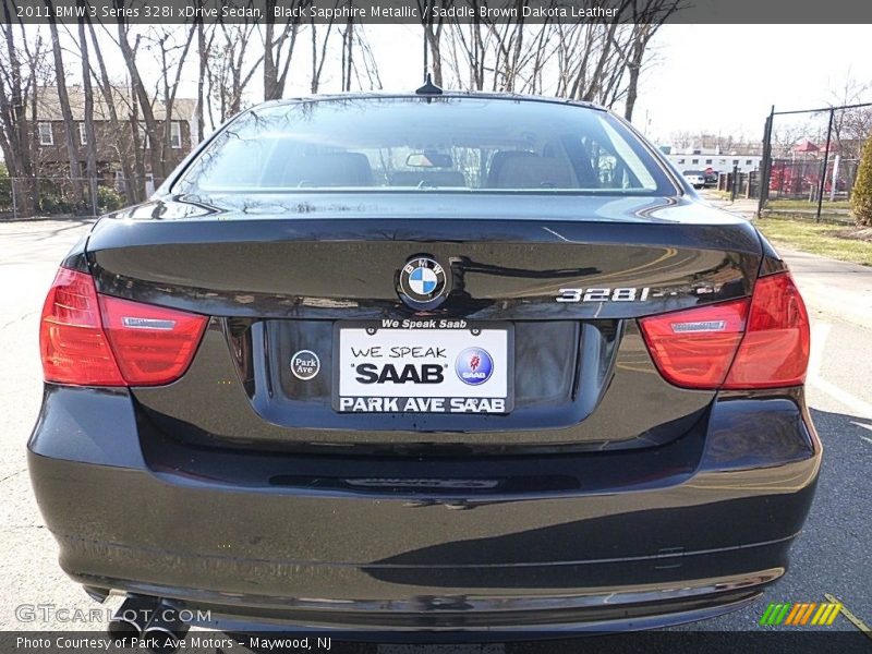 Black Sapphire Metallic / Saddle Brown Dakota Leather 2011 BMW 3 Series 328i xDrive Sedan