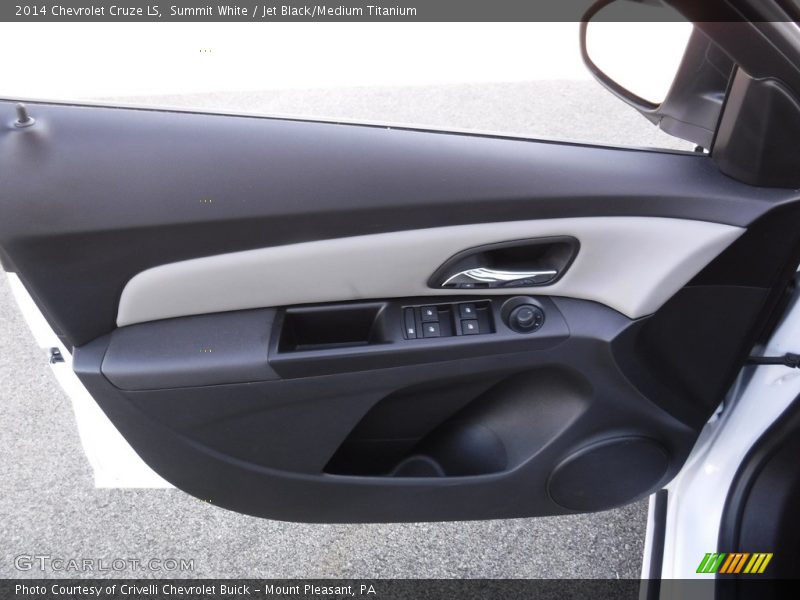 Summit White / Jet Black/Medium Titanium 2014 Chevrolet Cruze LS