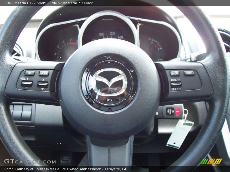 True Silver Metallic / Black 2007 Mazda CX-7 Sport