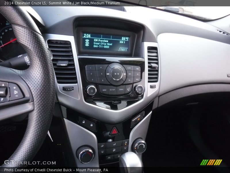 Summit White / Jet Black/Medium Titanium 2014 Chevrolet Cruze LS