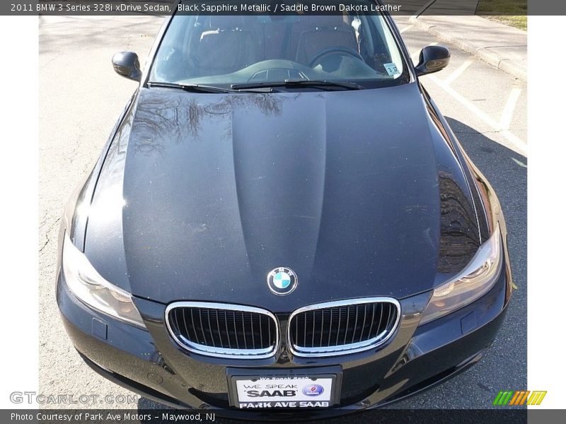 Black Sapphire Metallic / Saddle Brown Dakota Leather 2011 BMW 3 Series 328i xDrive Sedan