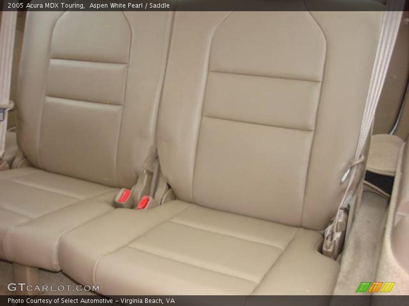 Aspen White Pearl / Saddle 2005 Acura MDX Touring