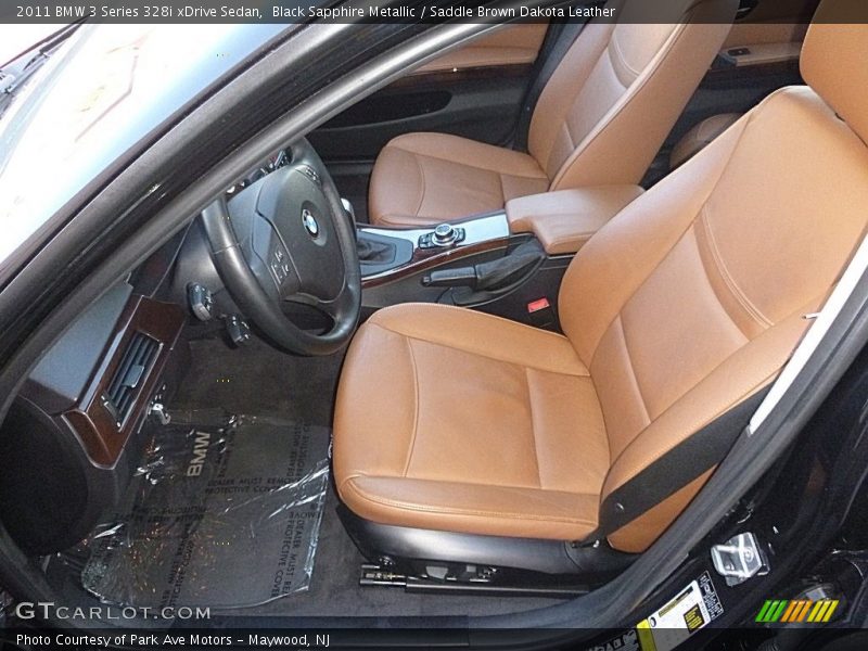 Black Sapphire Metallic / Saddle Brown Dakota Leather 2011 BMW 3 Series 328i xDrive Sedan