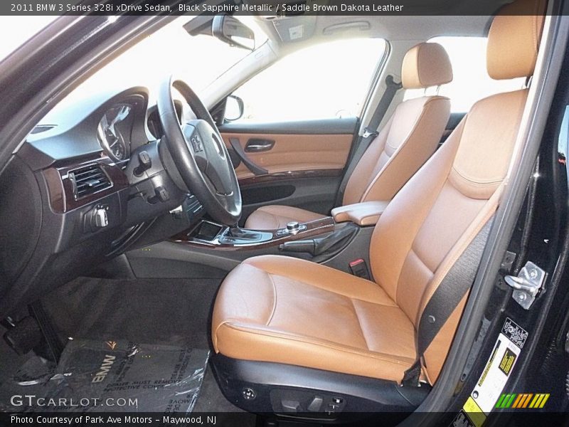 Black Sapphire Metallic / Saddle Brown Dakota Leather 2011 BMW 3 Series 328i xDrive Sedan