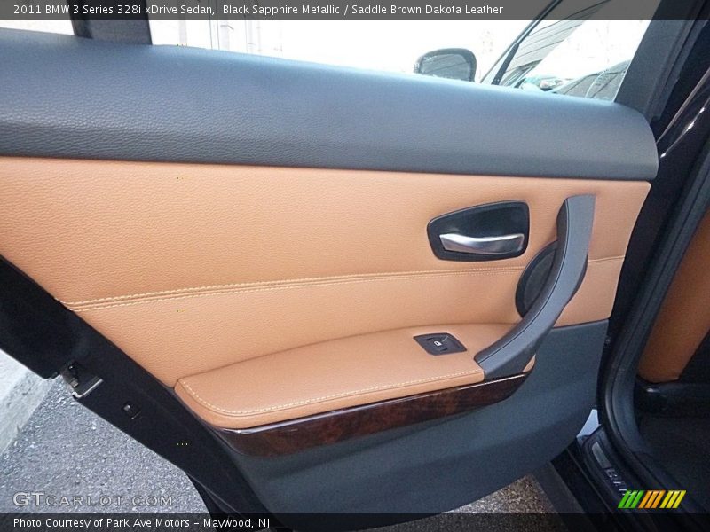 Black Sapphire Metallic / Saddle Brown Dakota Leather 2011 BMW 3 Series 328i xDrive Sedan