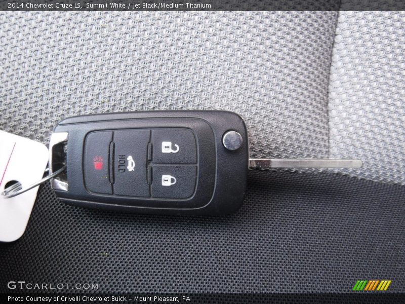 Summit White / Jet Black/Medium Titanium 2014 Chevrolet Cruze LS