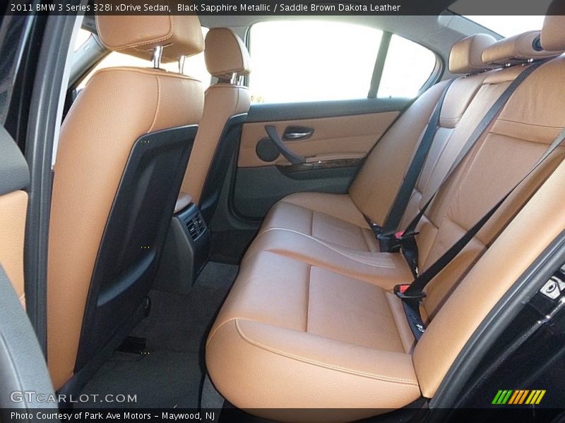 Black Sapphire Metallic / Saddle Brown Dakota Leather 2011 BMW 3 Series 328i xDrive Sedan