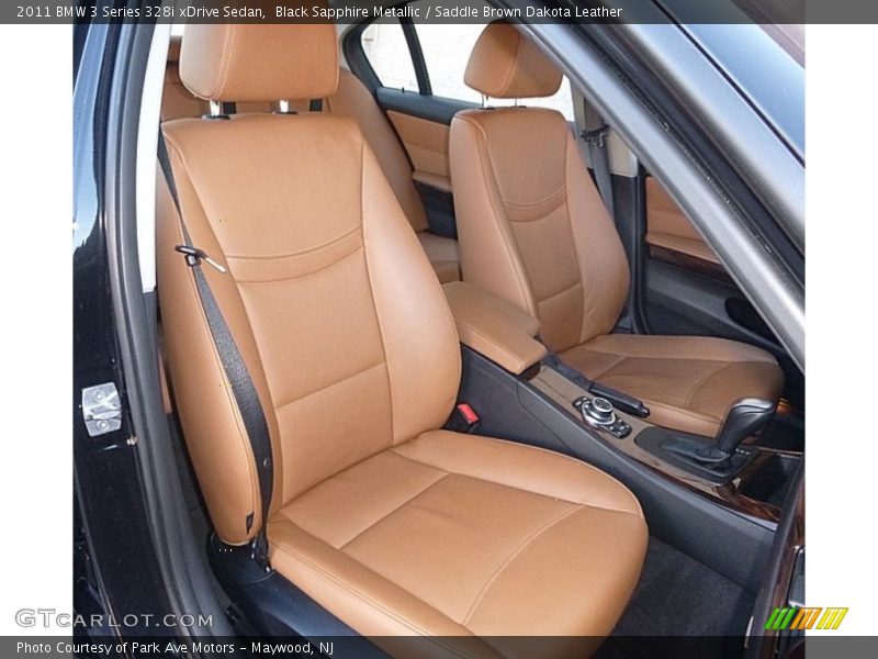 Black Sapphire Metallic / Saddle Brown Dakota Leather 2011 BMW 3 Series 328i xDrive Sedan