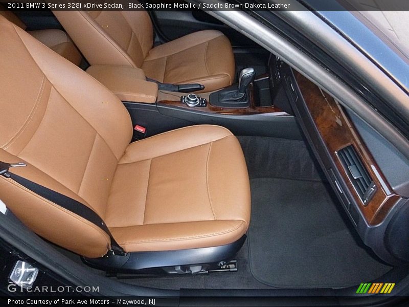 Black Sapphire Metallic / Saddle Brown Dakota Leather 2011 BMW 3 Series 328i xDrive Sedan