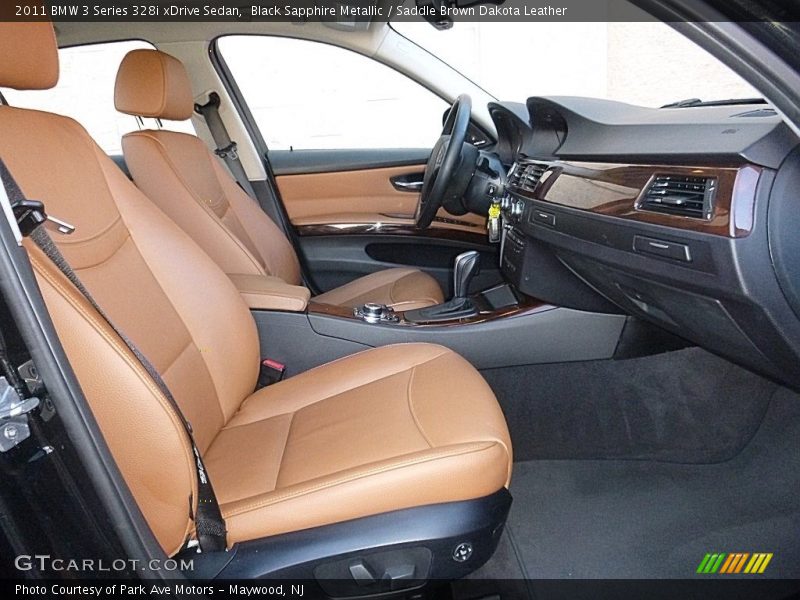 Black Sapphire Metallic / Saddle Brown Dakota Leather 2011 BMW 3 Series 328i xDrive Sedan