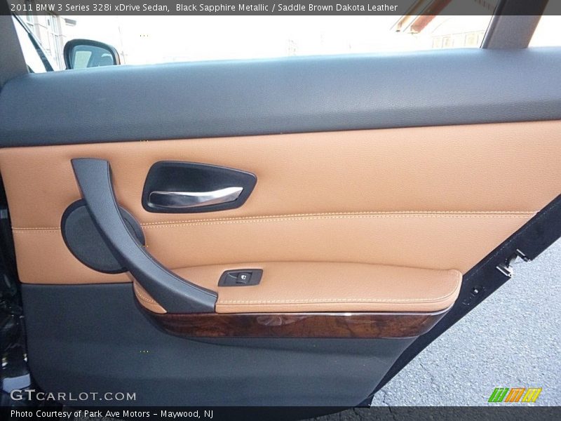 Black Sapphire Metallic / Saddle Brown Dakota Leather 2011 BMW 3 Series 328i xDrive Sedan