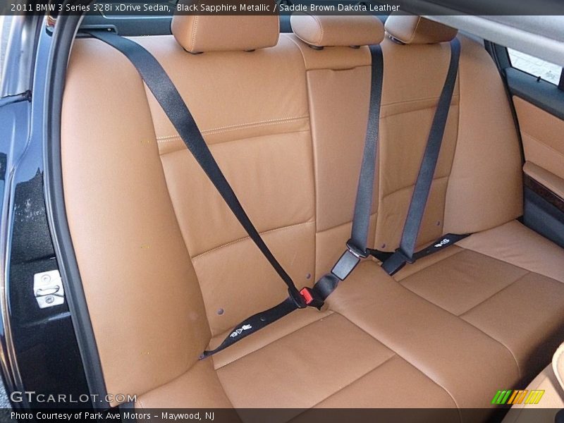 Black Sapphire Metallic / Saddle Brown Dakota Leather 2011 BMW 3 Series 328i xDrive Sedan