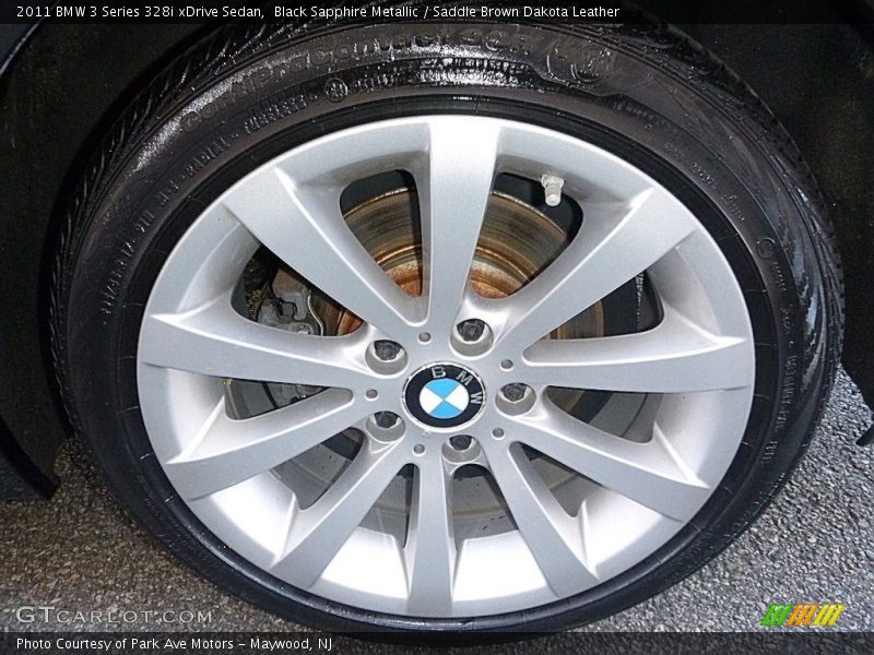 Black Sapphire Metallic / Saddle Brown Dakota Leather 2011 BMW 3 Series 328i xDrive Sedan