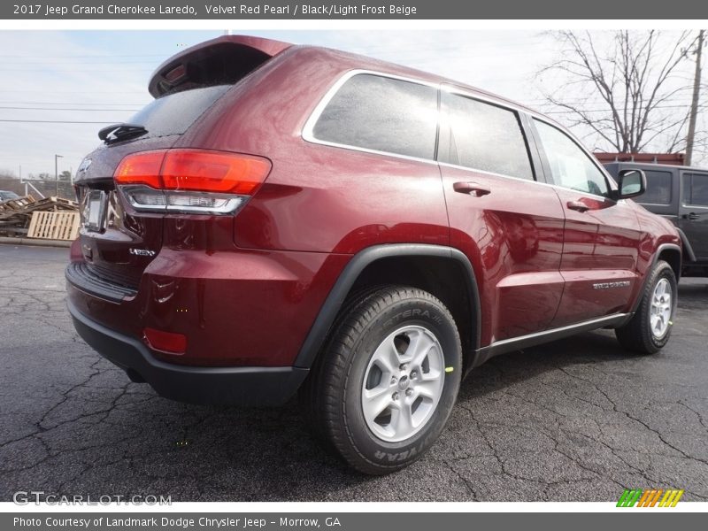 Velvet Red Pearl / Black/Light Frost Beige 2017 Jeep Grand Cherokee Laredo