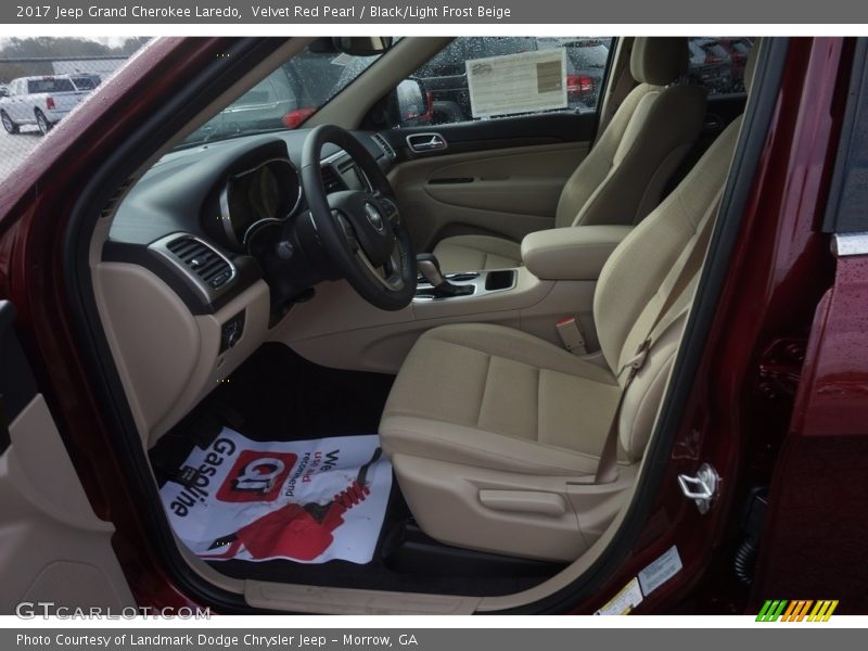 Velvet Red Pearl / Black/Light Frost Beige 2017 Jeep Grand Cherokee Laredo