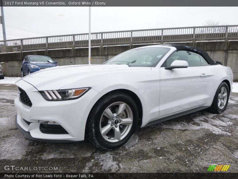 Oxford White / Ebony 2017 Ford Mustang V6 Convertible