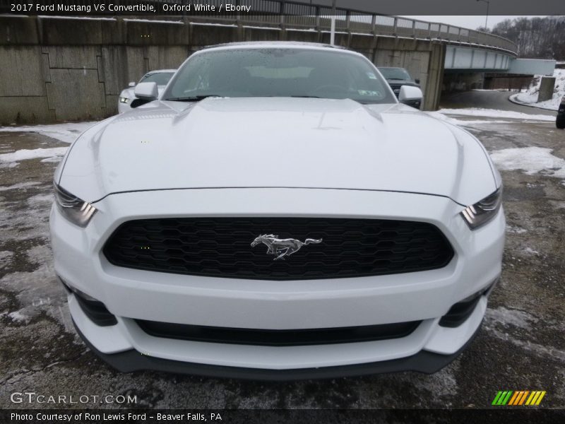 Oxford White / Ebony 2017 Ford Mustang V6 Convertible