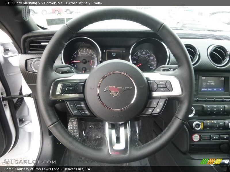 Oxford White / Ebony 2017 Ford Mustang V6 Convertible
